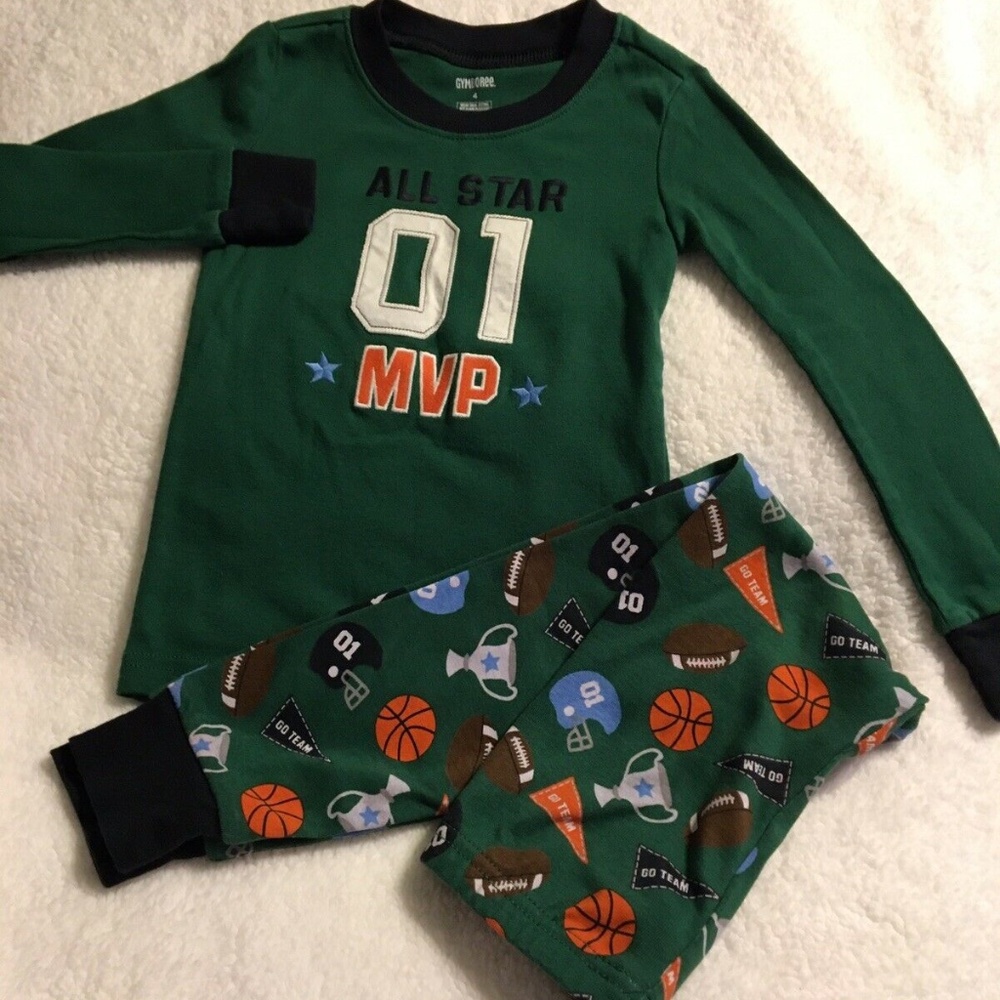 Gymboree Boys Size 4 Pajamas All Star